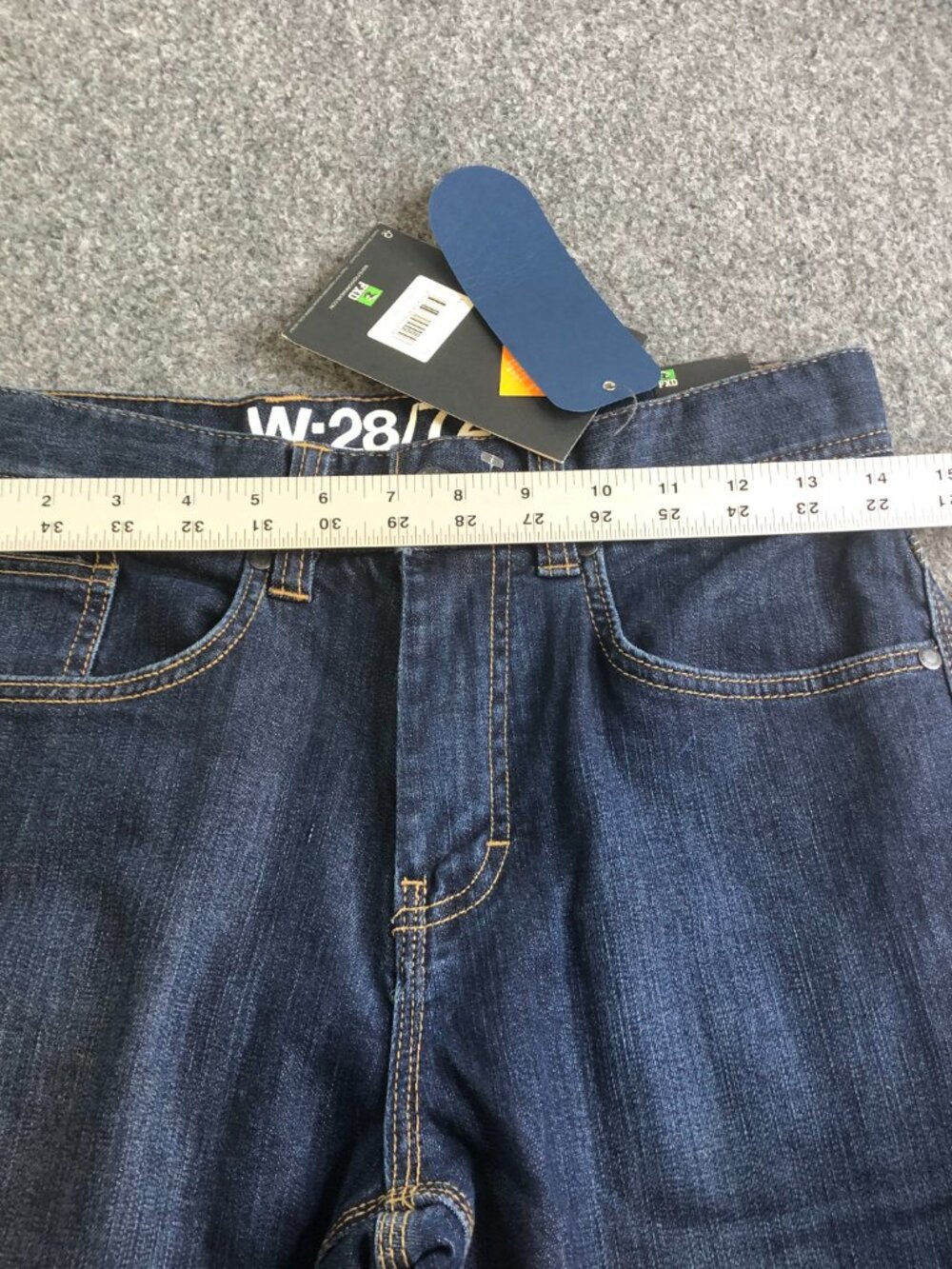 FXD WD-1 Jeans Adult 28x32 Blue Work Denim Pants Regular Fit Reinforced Workwear - Picture 8 of 15